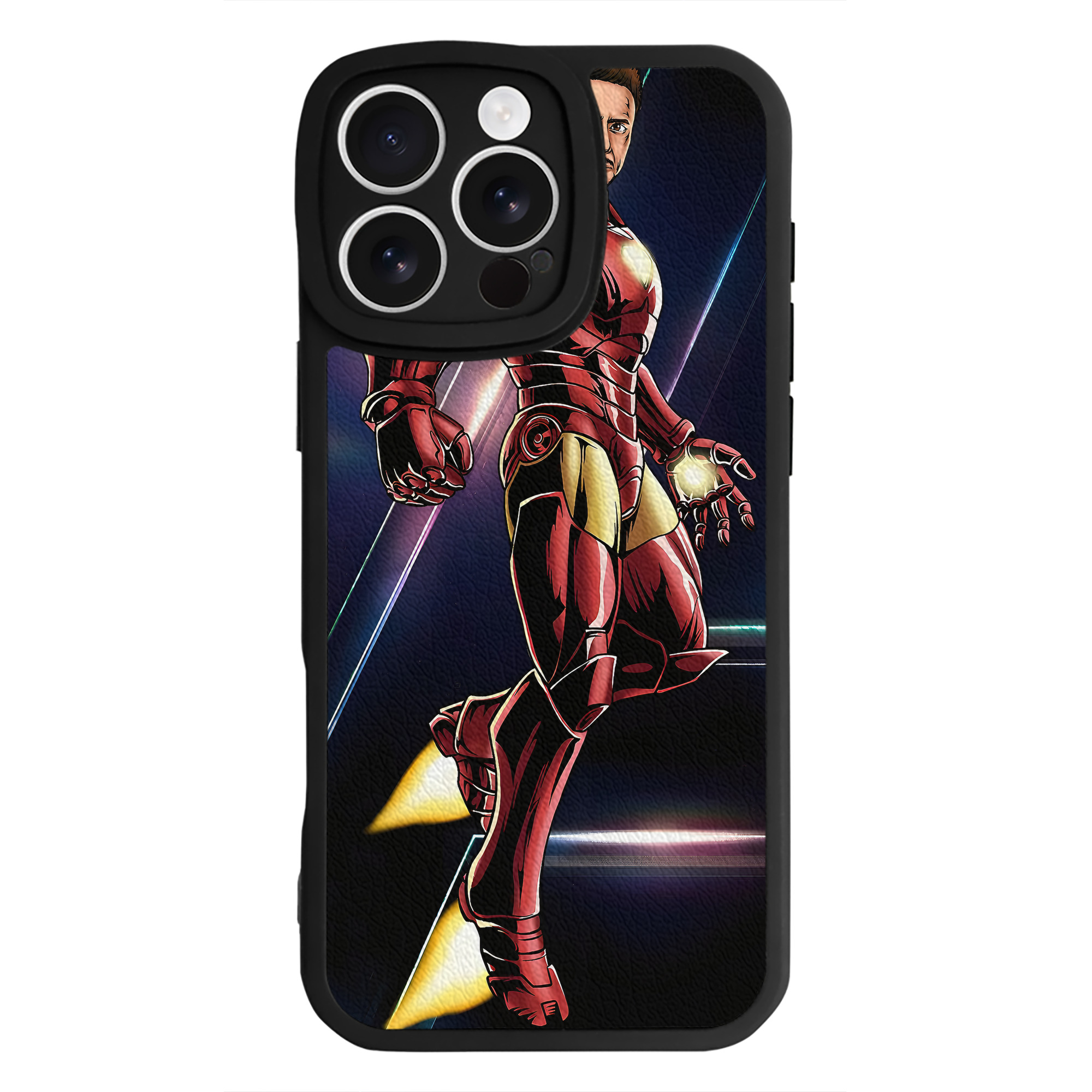 （画像用） アベンジャーズ The Avengers 【iPhone 16シリーズ対応】シリコンスマホケース（レザー調） 材質：シリコン